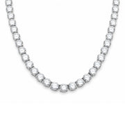 925 Sterling Silver White CZ Lux Tennis Necklace 18inches