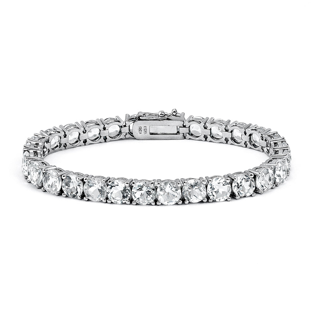 Classic White Topaz Tennis Bracelet