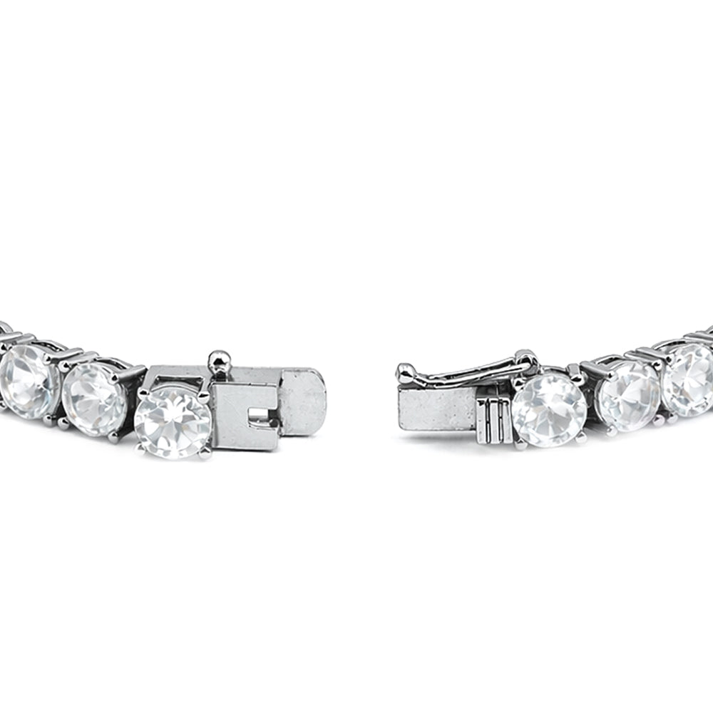 Classic White Topaz Tennis Bracelet