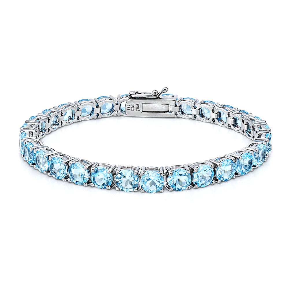 Classic Aqua Tennis Bracelet