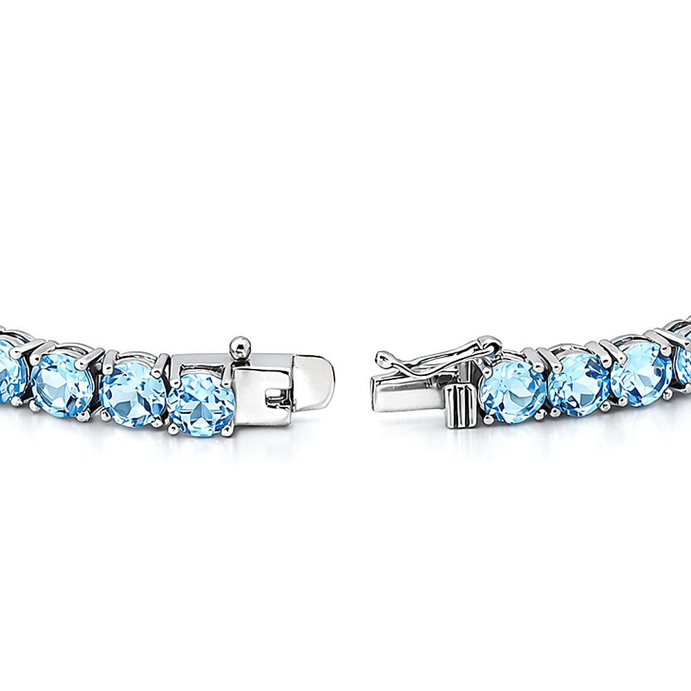 Classic Aqua Tennis Bracelet