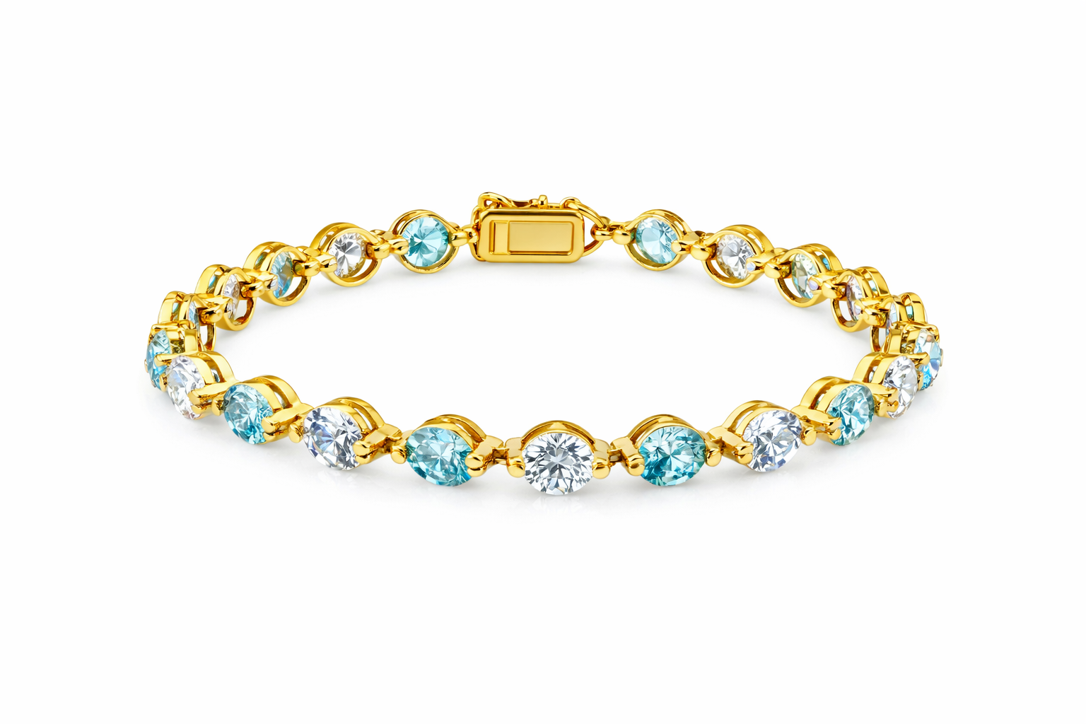 Aqua Bubble Bracelet 18K Gold Plated