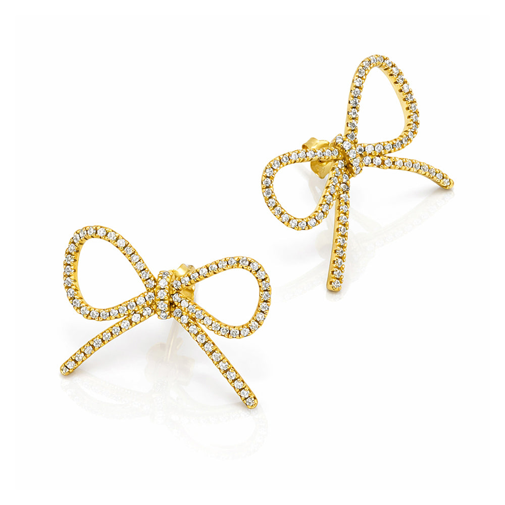 Cutie Bows Studs 18K Gold Plated
