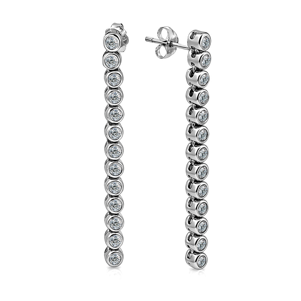 Classic Tennis Drop Earrings