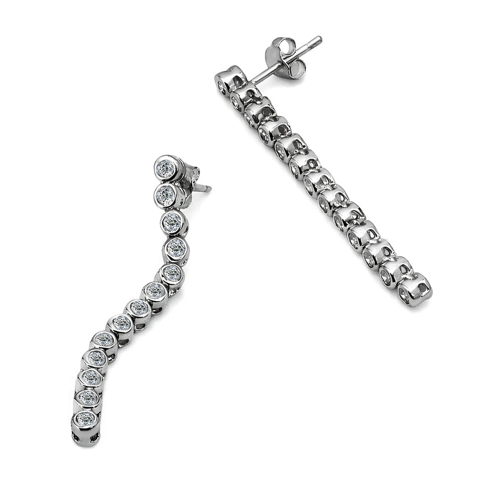 Classic Tennis Drop Earrings