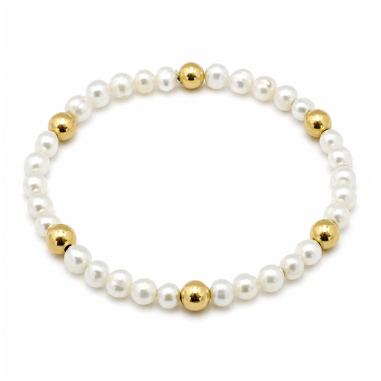 Golden Tide Pearl Bracelet