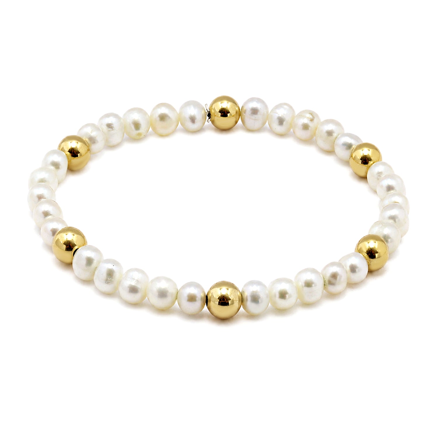 Golden Tide Pearl Bracelet