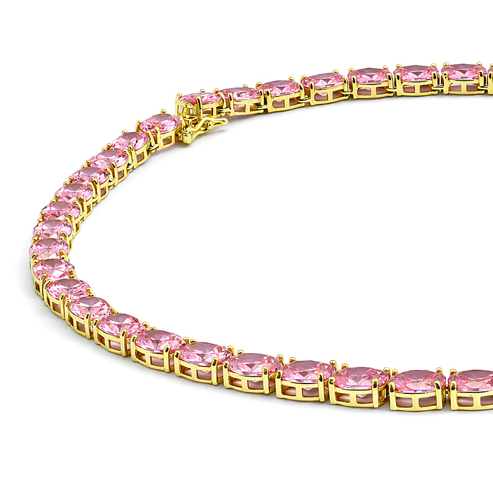 Lux Blush Tennis Necklace