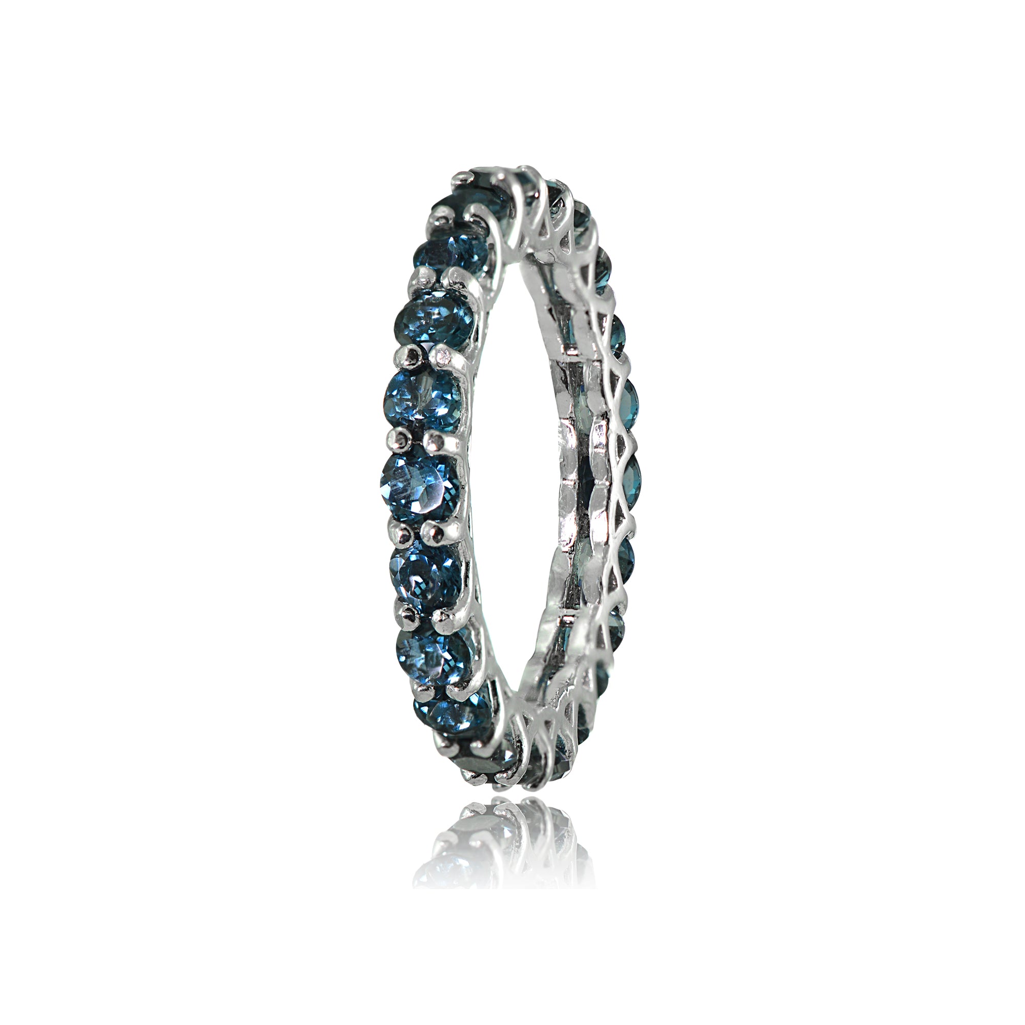Classic infinity Ring London Blue Topaz