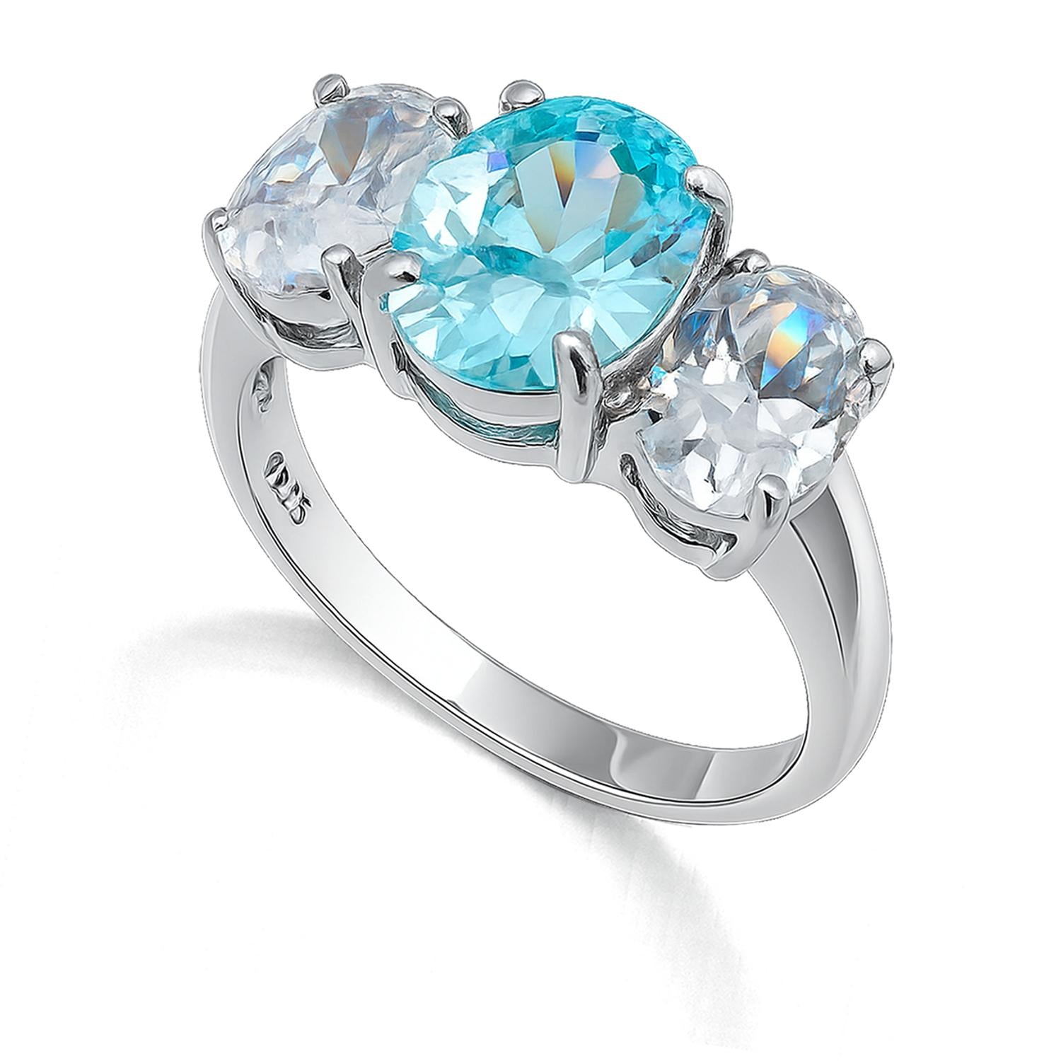 925 Sterling Silver CZ Romance Ring