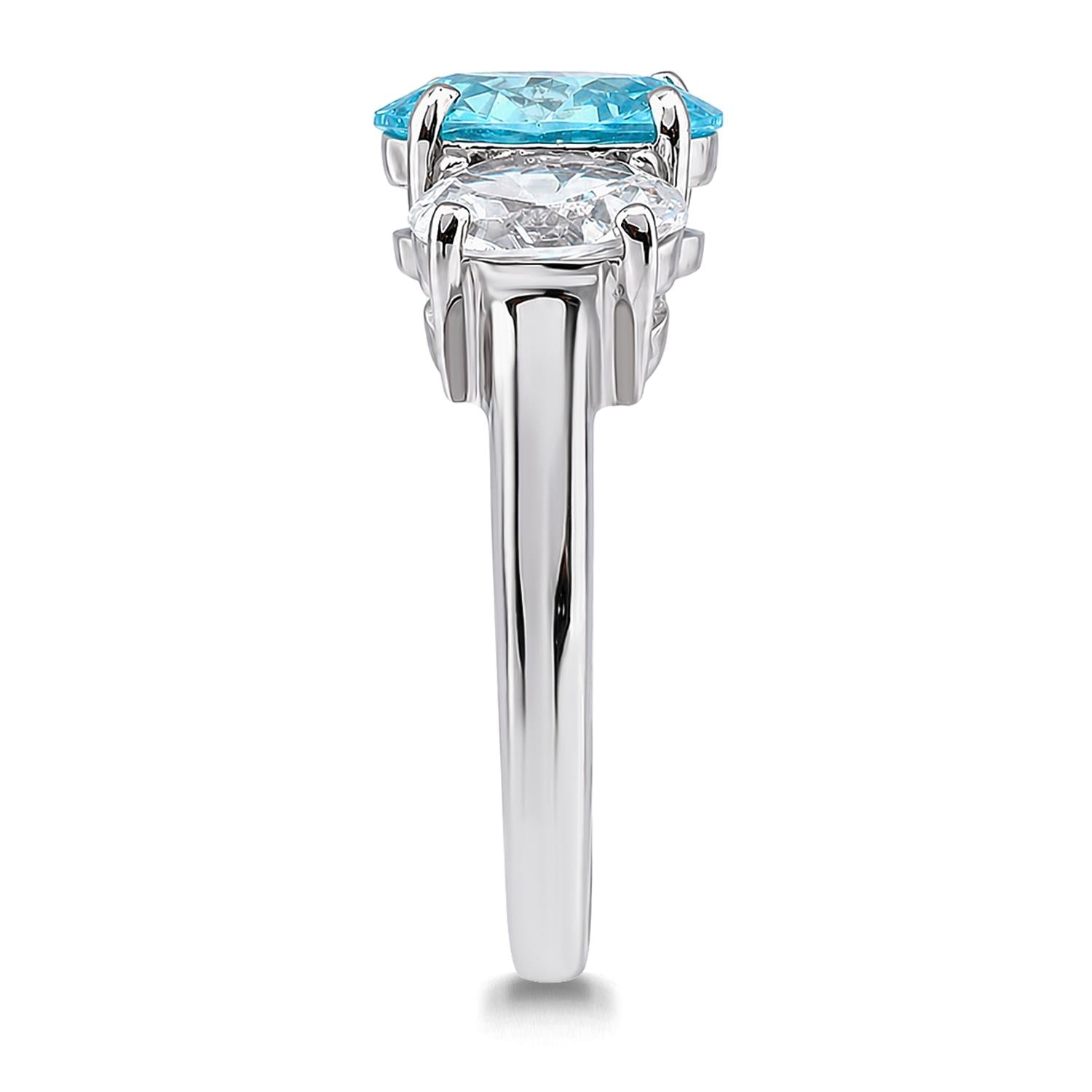 925 Sterling Silver CZ Romance Ring