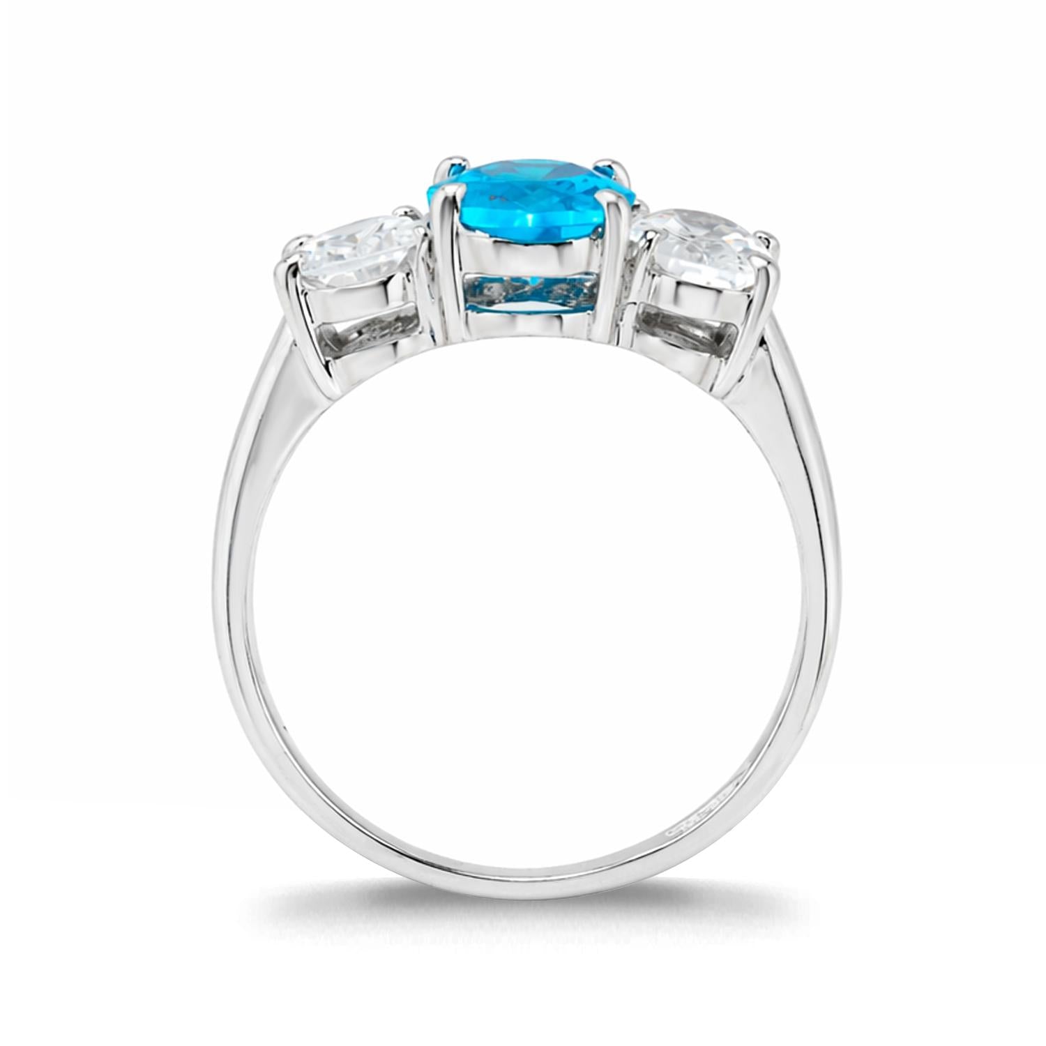 925 Sterling Silver CZ Romance Ring
