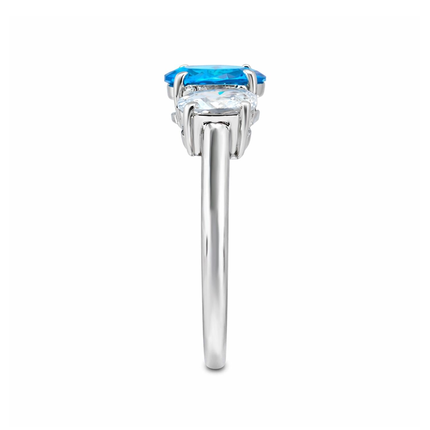 925 Sterling Silver CZ Romance Ring