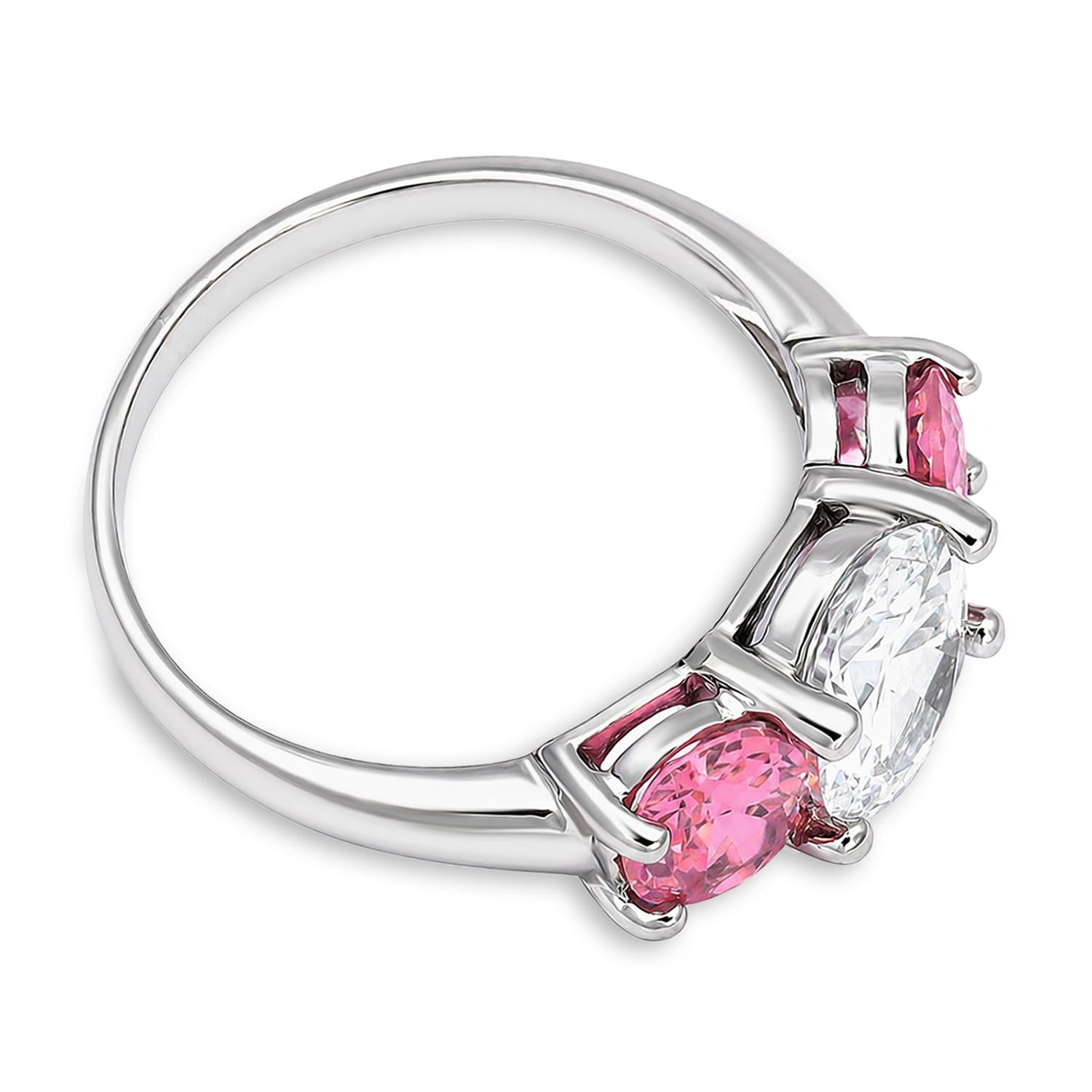 925 Sterling Silver CZ Romance Ring