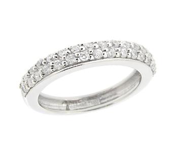 925 Sterling Silver White CZ Pavé Ring For Women
