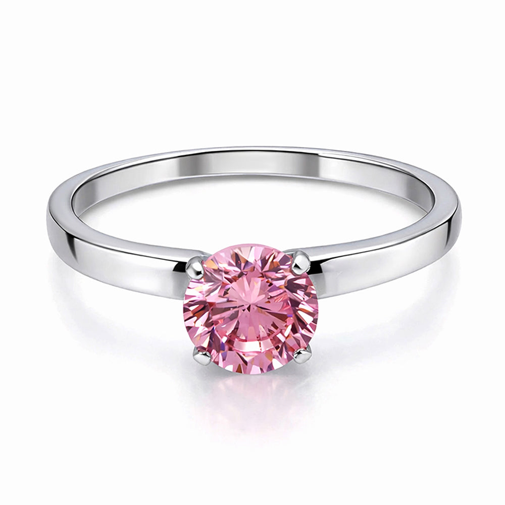 Princess Cut Blush Ring