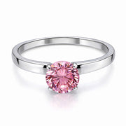 Princess Cut Blush Ring