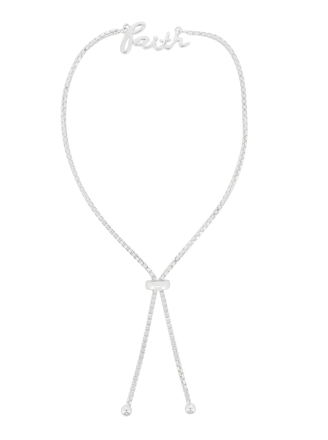 925 Sterling Silver Freeling Faith Adjustable Bracelet For Women