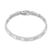 925 Sterling Silver X&O Bracelet 7 Inches For Women