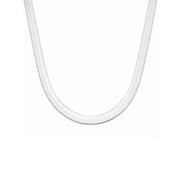 925 Sterling Silver Italian Sleek Necklace For Women
