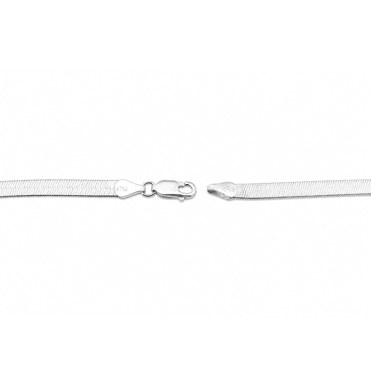 925 Sterling Silver Italian Sleek Necklace For Women
