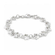925 Sterling Silver Nova Star Bracelet 7.25 Inches For Women