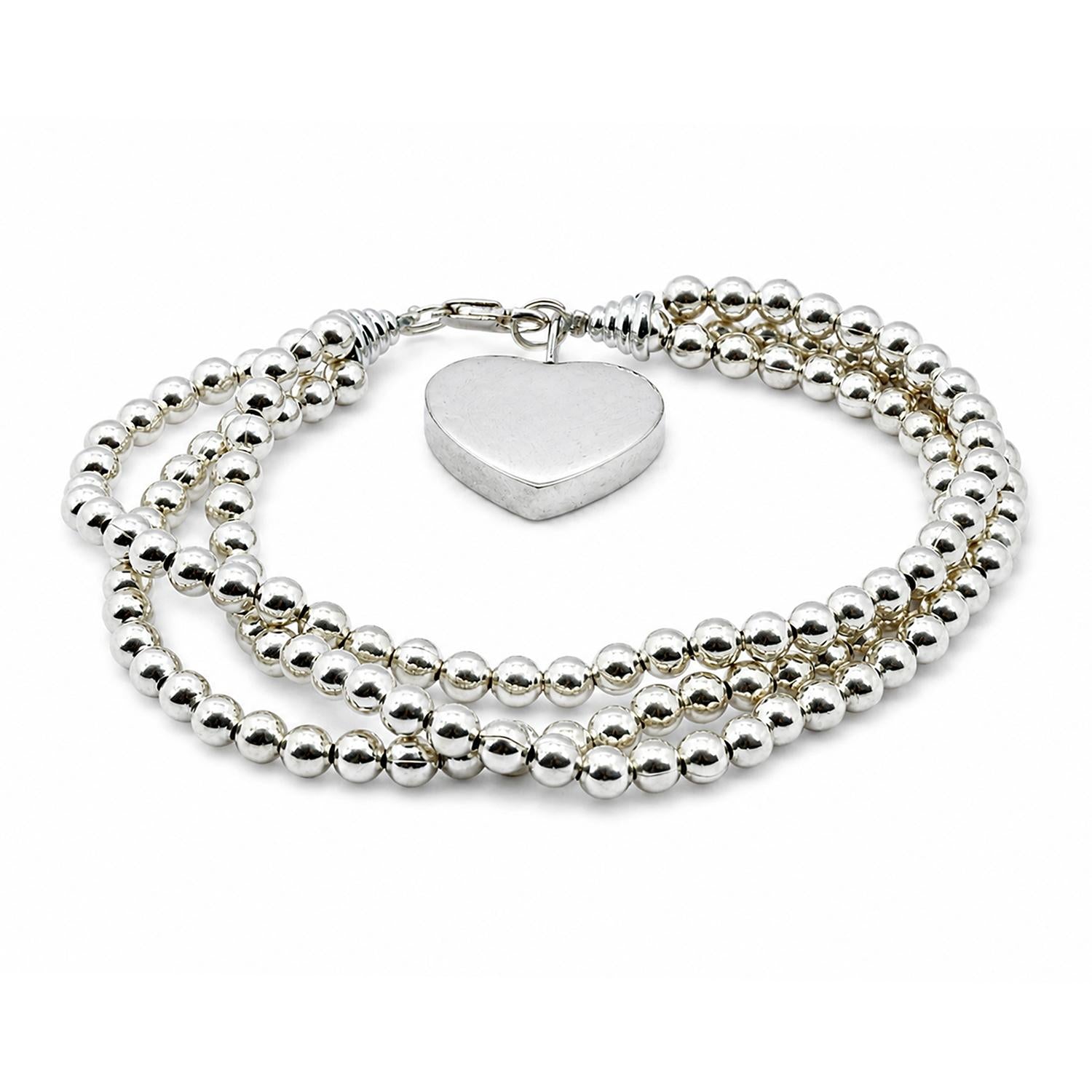 925 Sterling Silver Amour Charm Bracelet 7 Inches For Women