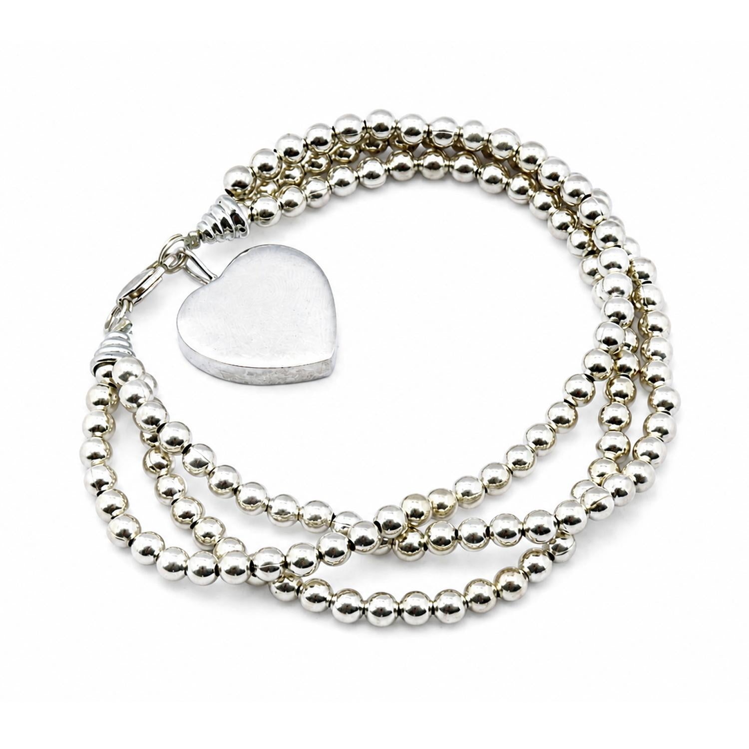 925 Sterling Silver Amour Charm Bracelet 7 Inches For Women