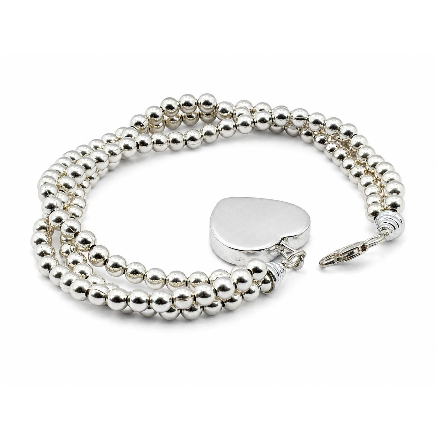 925 Sterling Silver Amour Charm Bracelet 7 Inches For Women