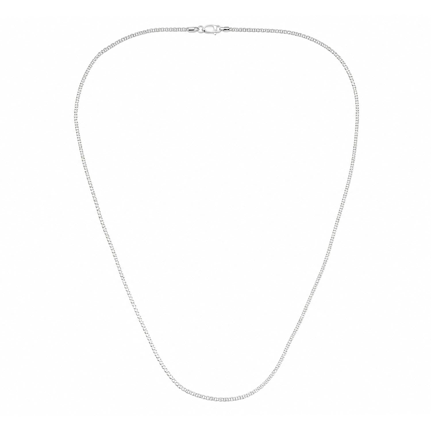 925 Sterling Silver Bare Chain Necklace 20 – 24 Inches for Women