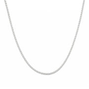 925 Sterling Silver Bare Chain Necklace 20 – 24 Inches for Women