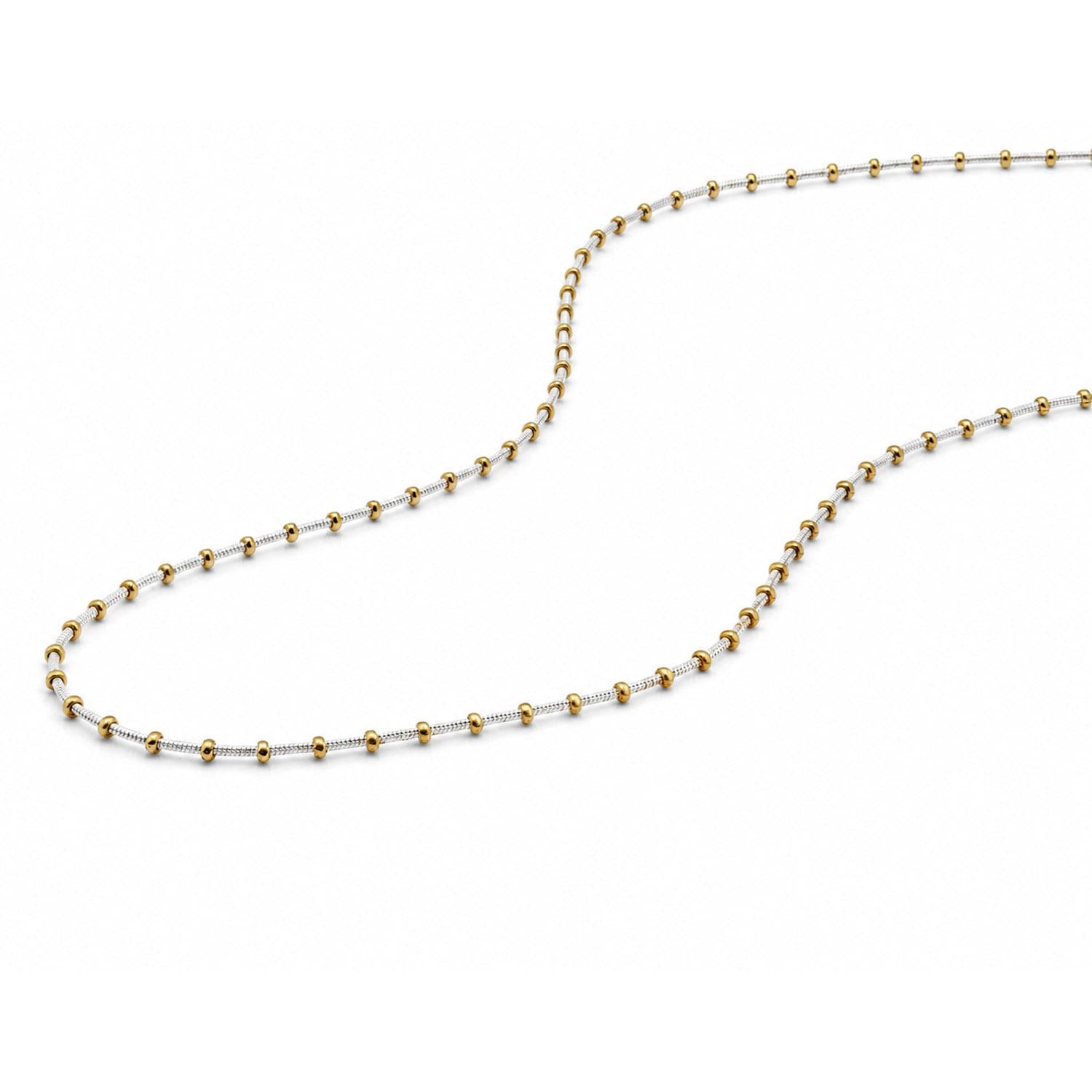 925 Sterling Silver 18K Gold Plated Gilded Necklace