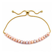 Blush Pearl Adjustable Bracelet 18K Gold Plated