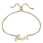 925 Sterling Silver Freeling Faith Adjustable Bracelet For Women