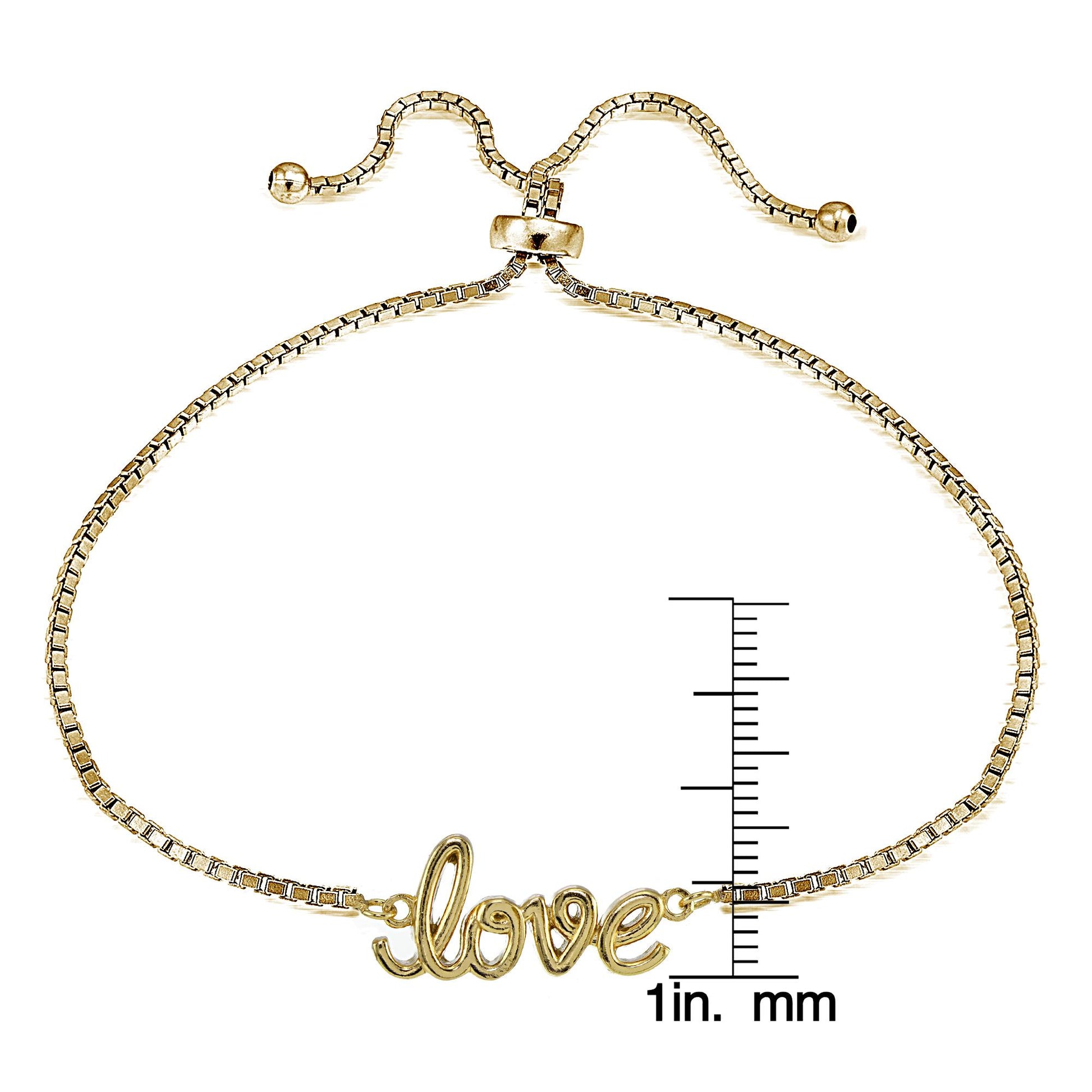 925 Sterling Silver Feeling Love Adjustable Bracelet For Women