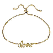925 Sterling Silver Feeling Love Adjustable Bracelet For Women
