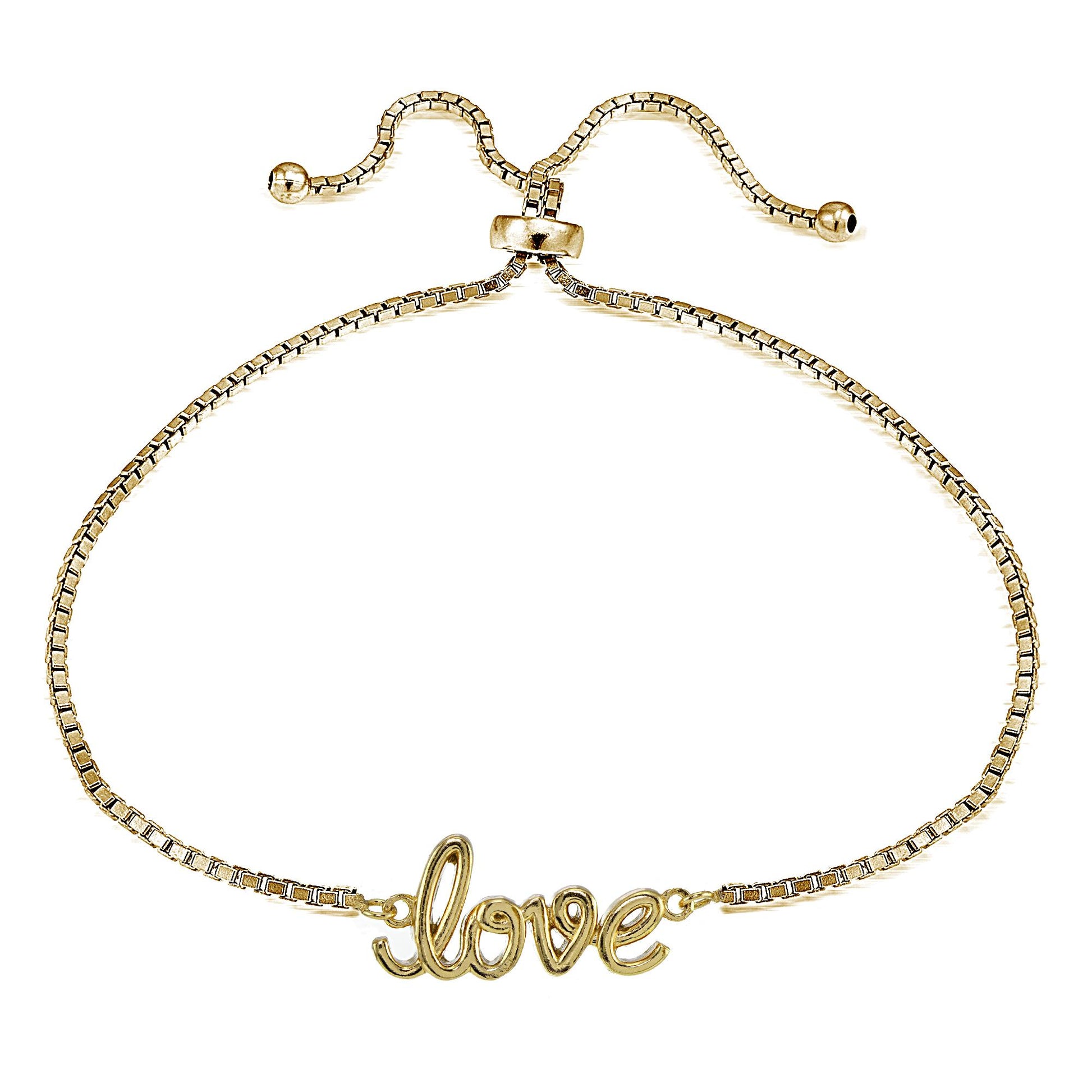 925 Sterling Silver Feeling Love Adjustable Bracelet For Women