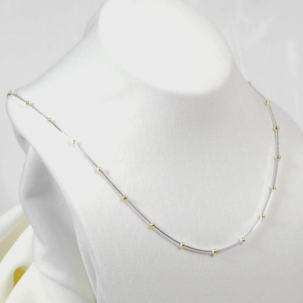 Load video: Gilded Dot Necklace