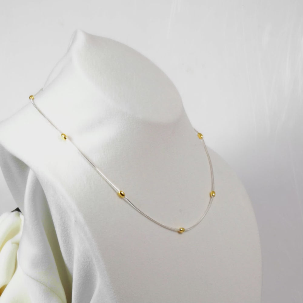 Load video: Gilded Oval Necklace